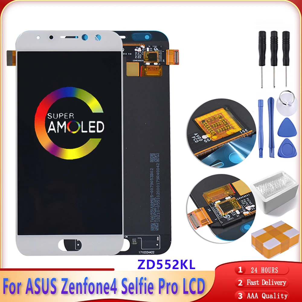 5 &quotкачество AAA для ASUS ZenFone 4 Selfie Pro ZD552KL ЖК дисплей экран с сенсорной панелью