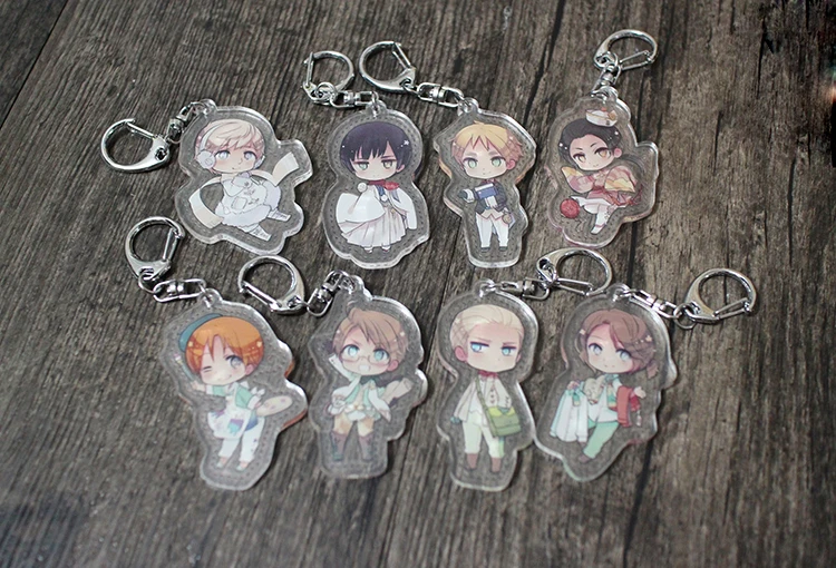Axis power Hetalia Alfred F. Jones Kiku Honda Ivan Braginsky Yao Wang фигурка Косплей акриловый брелок Подвеска для ключей подарки