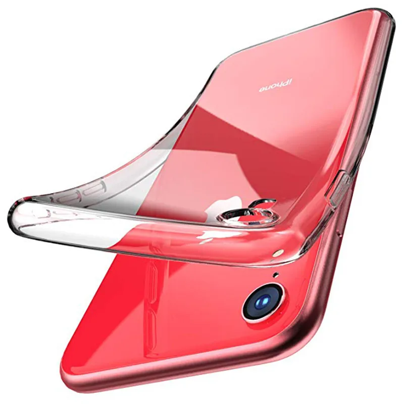 Transparent soft TPU phone case ultra-thin case for iphone x xr xs max 7 8 6s 6 plus for Samsung S9 with waterproof phone case