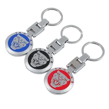 

High-grade double-sided H buckle metal car key ring Suitable for Jaguar badge keychain accessories men and women fashion pendant