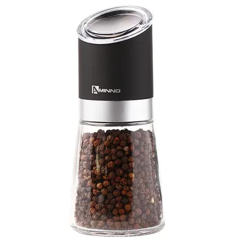 

Aminno Electric Spice Grinder France Salt And Pepper Wood Plastic Molino De Grano Food Millssuribachi Herb Mills & Mincers Ajo