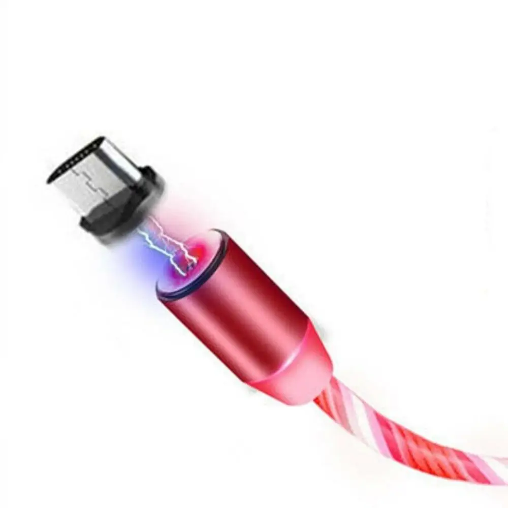Tonbux 3 в 1 стример светодиодный магнитный USB Ladekabel Micro USB Typ-C зарядное устройство для передачи данных Быстрый кабель для iPhone 11 X XR XS