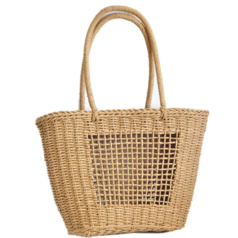 

Creative Design Individual Straw Bag Weaving Hollow Natural Material Hollow Beach Bag