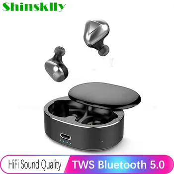 

TWS Wireless Earphone Stereo Bluetooth Headphone Sports Earbuds Gaming Headset, 6D Stereo Sound Noise Canceling in-Ear