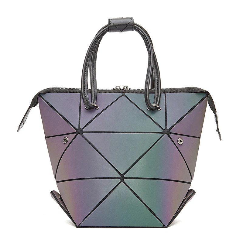 Светящийся Набор сумок через плечо для женщин геометрические кошельки и сумочки женские сумки голографические женские сумки через плечо - Цвет: Bucket 1pcs