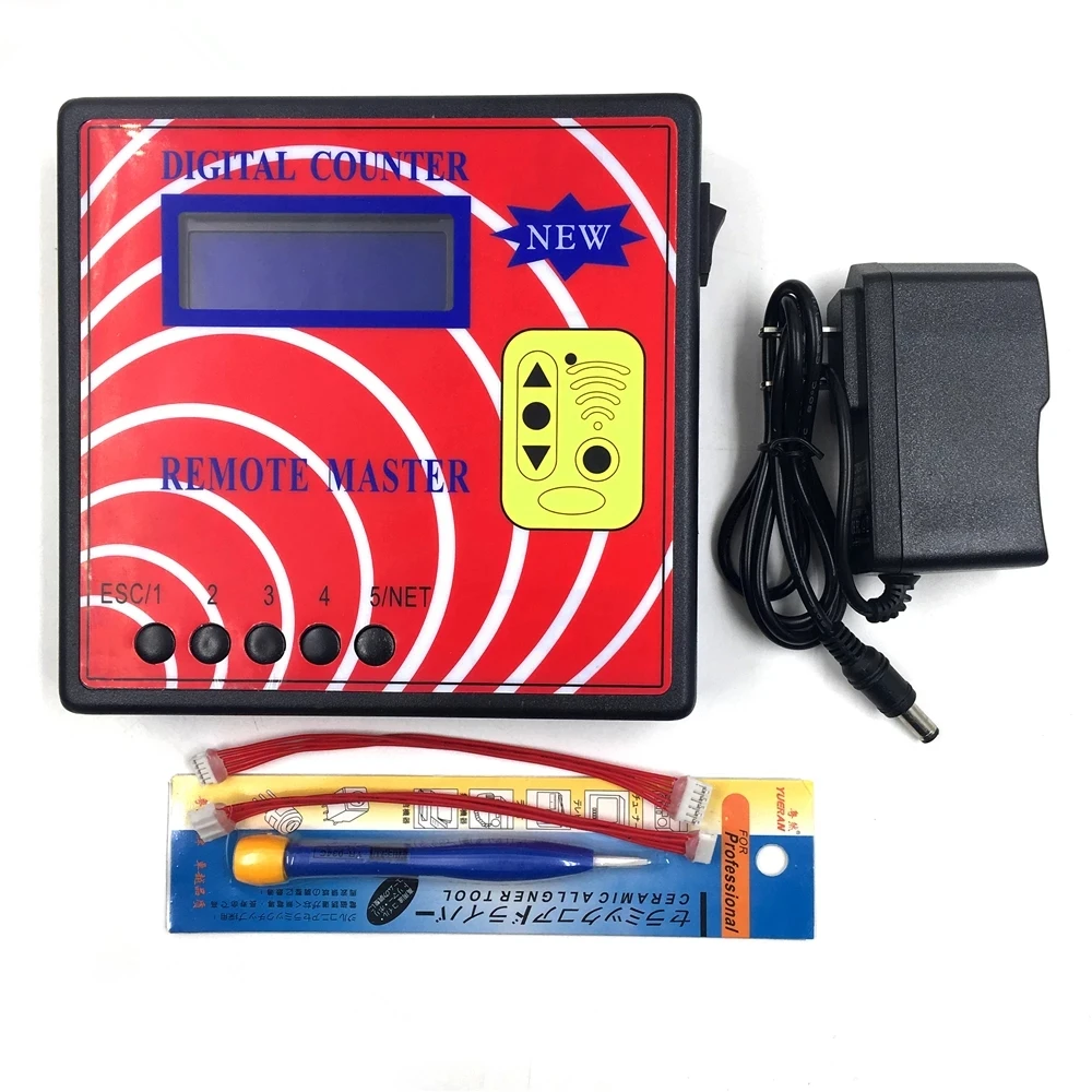 Contatore digitale telecomando Master porta del Garage programmatore chiave  misuratore di frequenza remoto rotazione fissa copiatrice remota telecomando  RF