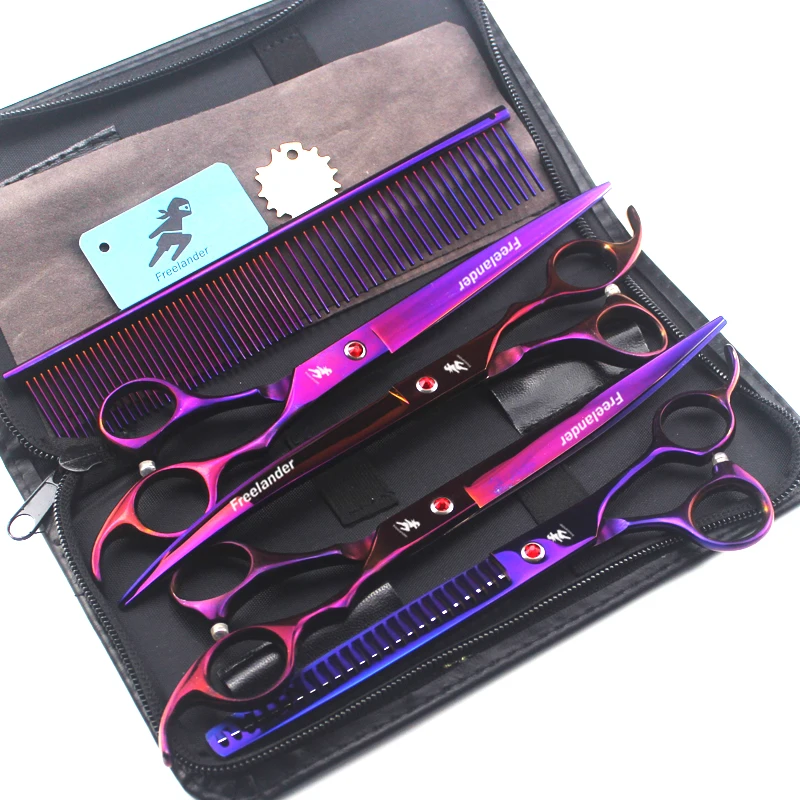 8 дюймов pet Парикмахерские ножницы набор розовый набор высокого класса ножницы для домашних животных