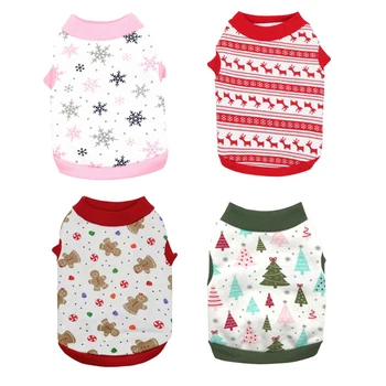 

Snowflake Dog Christmas Clothes Fleece Two-legged Dog Christmas Sweater Xmas Gifts Dog Pullover Jersey For Teddy Bichon Bulldog