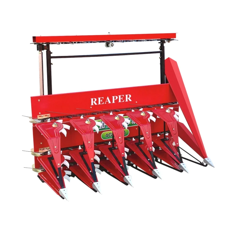 2M Width Multi-Cylinder Four-wheel Walking Tractor Header Reaping Pepper, Wormwood Multifunctional Harvester Reaper