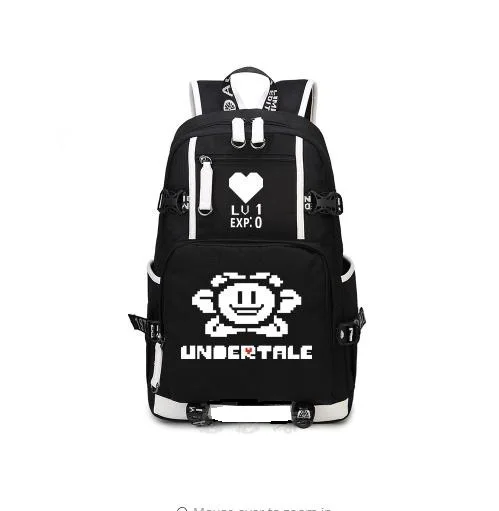 Рюкзак Undertale, школьные сумки, сумка для книг, косплей, Аниме игры, без сумки для путешествий, повседневные сумки на плечо для ноутбука, рюкзак - Цвет: as pictures