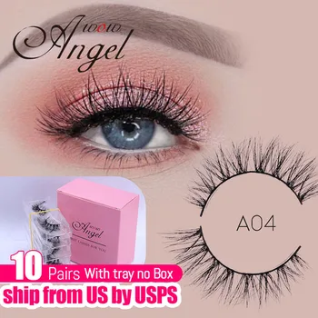 

WOWANGEL Mink Eyelashes Mink Eyelashes Long Lasting Mink Lashes Natural Dramatic Volume Eyelashes Extension Thick Long