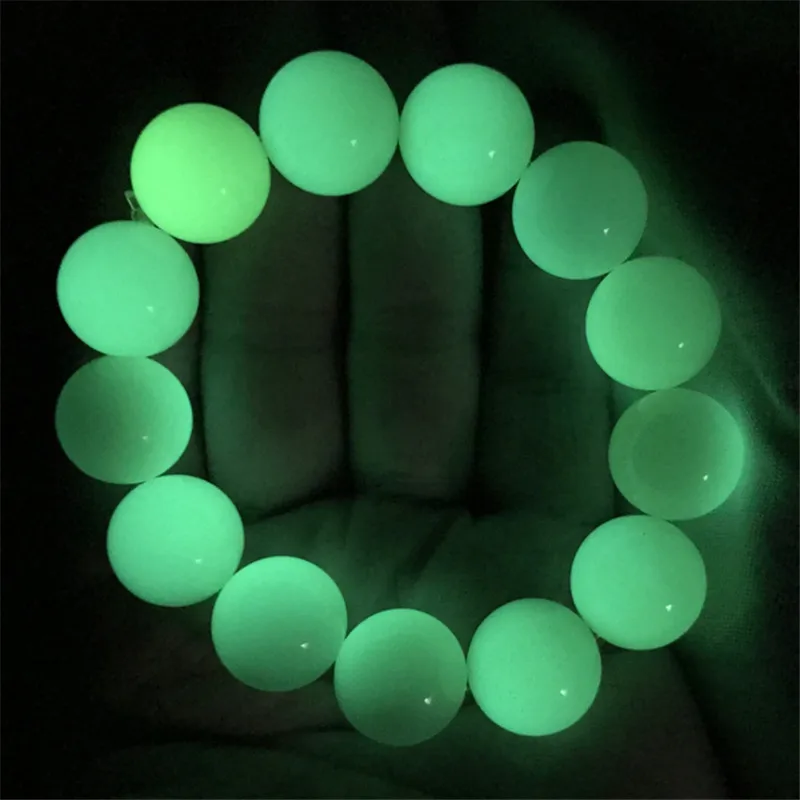 Stylish Luminous Fluorite Luminous Natural Stone Bracelets Men Light Glowing Beads Bracelets For Women Yoga Jewelry Best Gifts - Image 3
