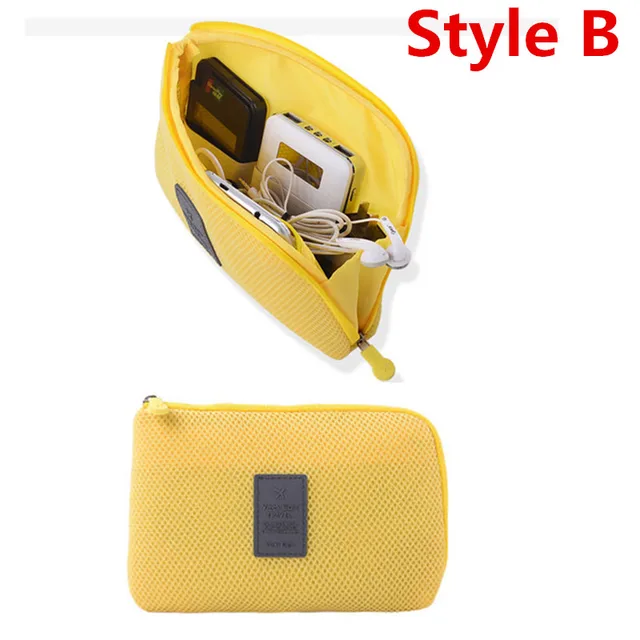 Travel Accessory Cable Bag Portable Digital USB Electronic Organizer Gadget Case Travel Cellphone Charge Mobile Charger Holder 5