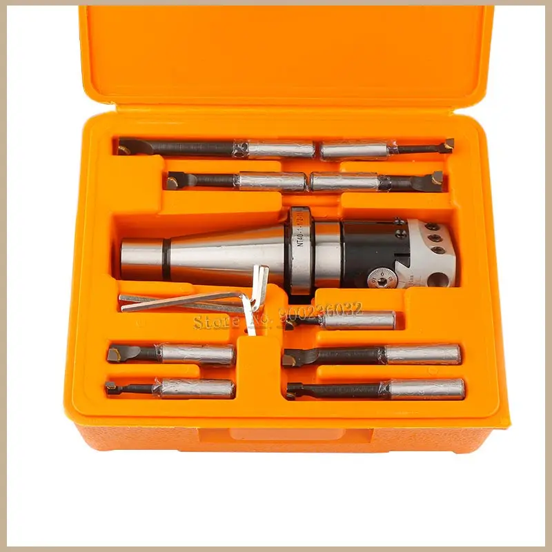 

top quality NT30 M12 Arbor F1 -12 50mm boring head and 9pcs 12mm boring bars, boring head set