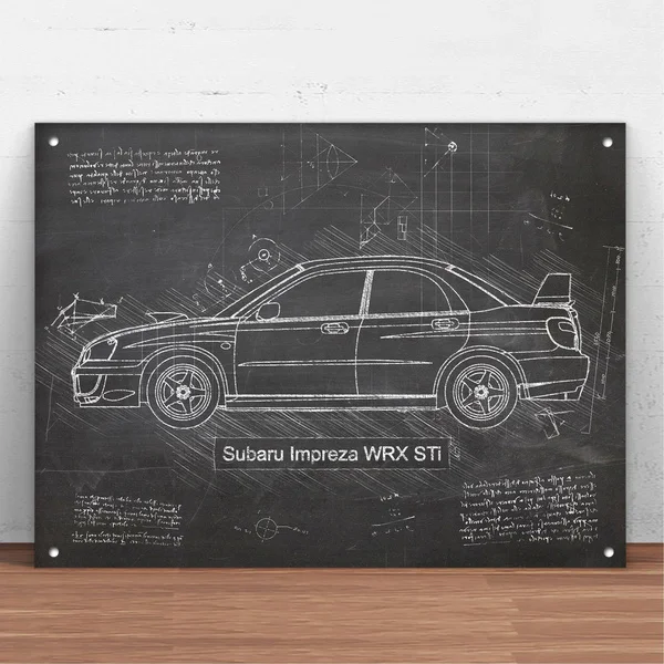 

Subaru Impreza WRX STi (2004 - 06) Car Metal Tin Sign Metal Sign Wall Decor Fashion Art Decor Poster,Man Cave,Garage,Bar,Pub