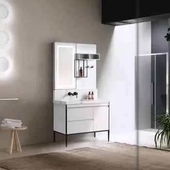 

Package post contemporary and contracted light luxury bathroom ark combination Nordic lavabo solid wood bathroom ark the pool th