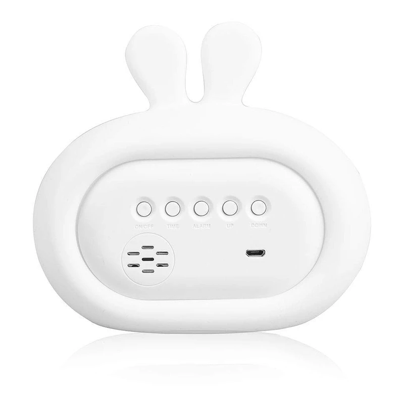 

Light Up Kids Alarm Clock Cute Animal Music Lamp Clock With Funny Faces - Battery Operated Alarm Clock For Kids With Multi-Color