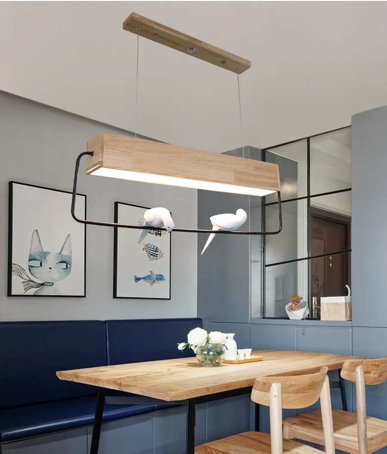 Европейский стиль простой модный подвесной светильник с птицей Креативный светодиодный подвесной светильник для ресторана сада крыльца
