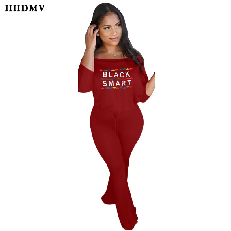 HHDMV TH3372 street casual style jumpsuits long sleeve card shoulder letters simple 2 color loose jumpsuits long pants