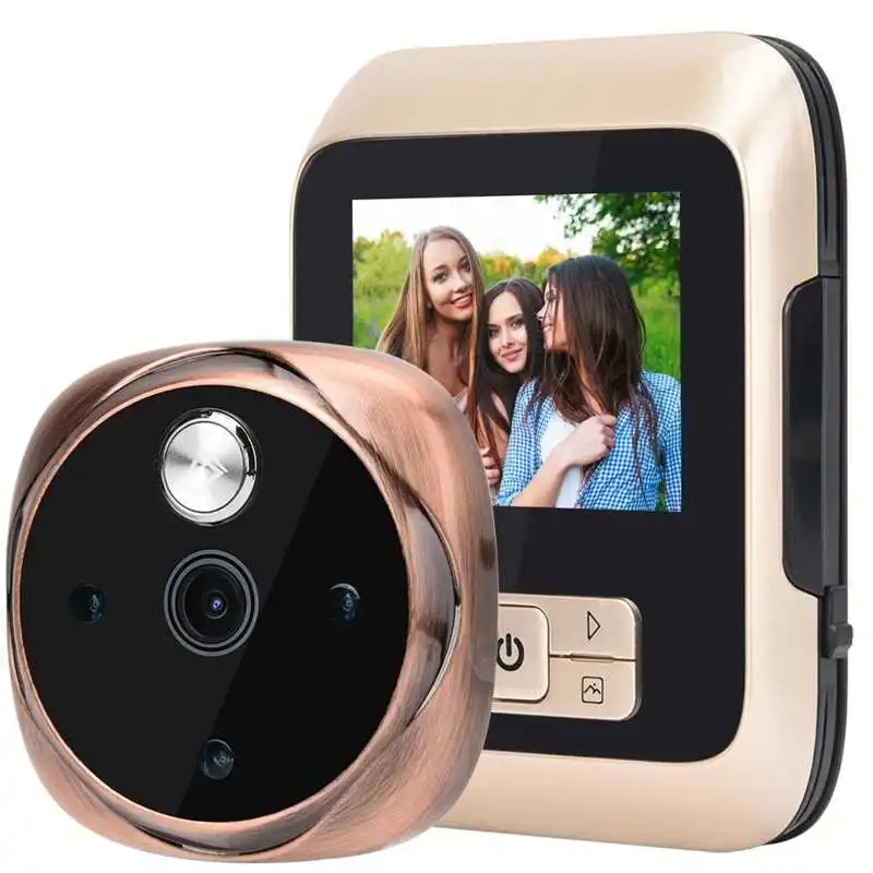 Cámara de vídeo electrónica inteligente, mirilla, Monitor de ojo de gato, timbre, foto y vídeo, ángulo de visión de 170 °, 3 pulgadas, HD, 3MP