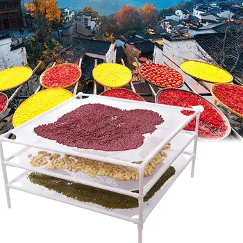 

Balcony Mesh Drying Net Clothes Sweater Tile Flat Single Layer Household Grain Rack