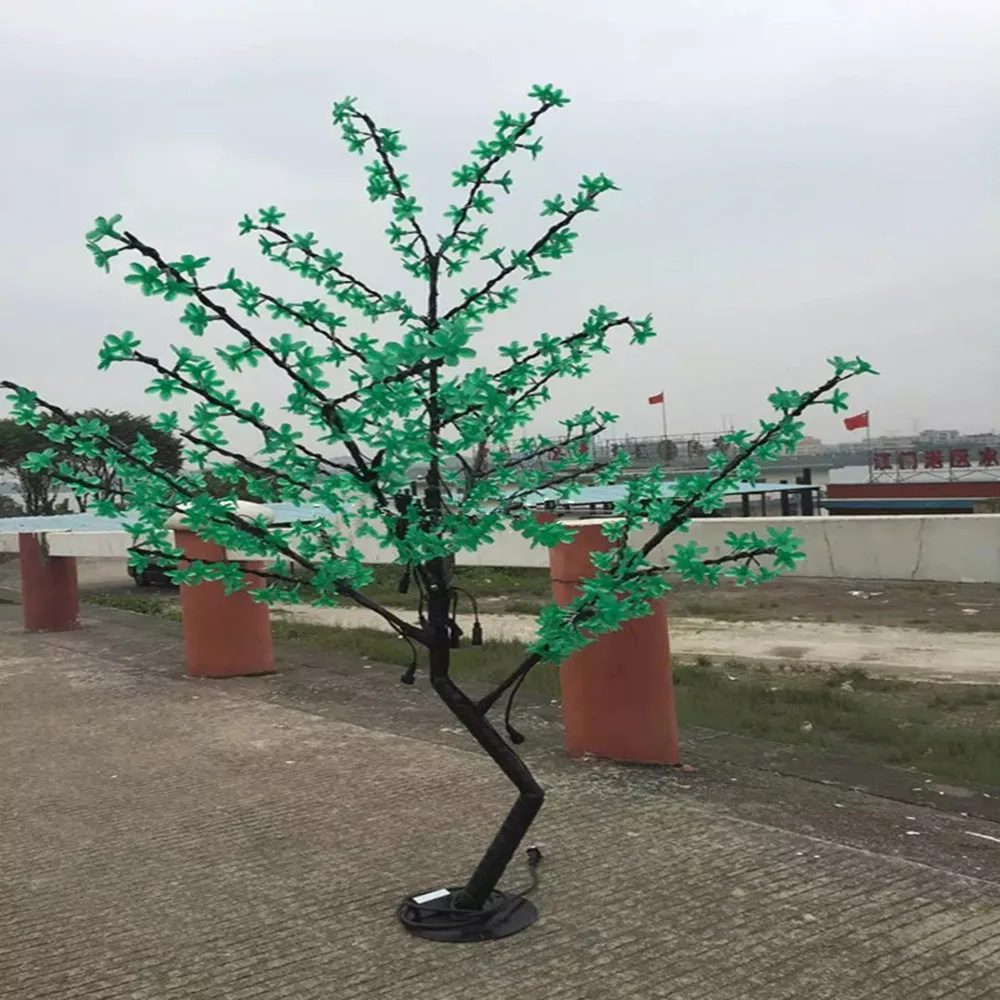 

Светодиодные искусственные огни вишневого дерева, Рождественские огни, 1152 шт. светодиодный ные лампы 2 м, 110 футов в высоту, В переменного тока, непромокаемые, для улицы, бесплатная доставка