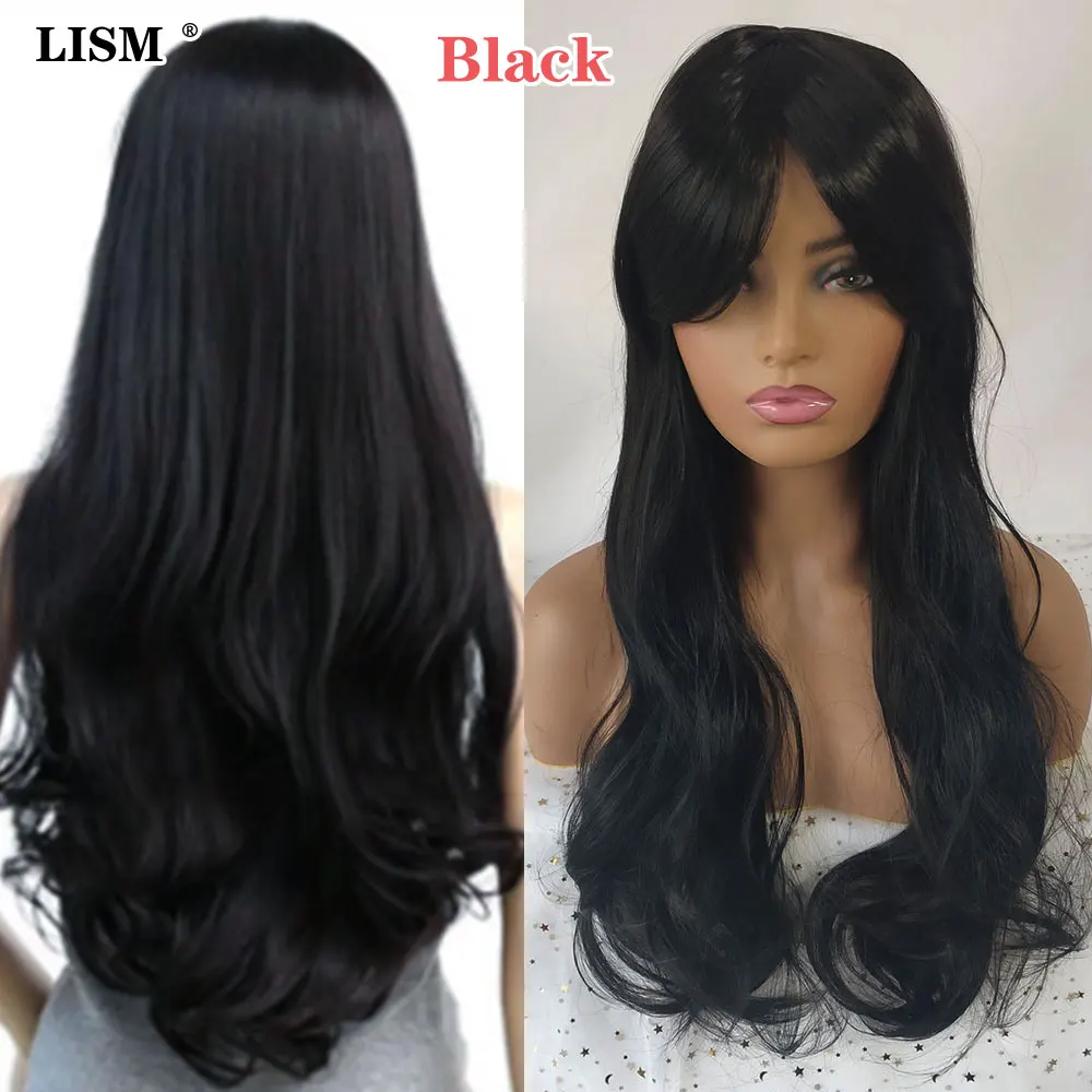 Wigs for Black Women Perruque Caramel Sirenita Lolita Hair Bangs Peluca Corta De Pelo Peruca Loira Cosplay Ombre Synthetic Wig