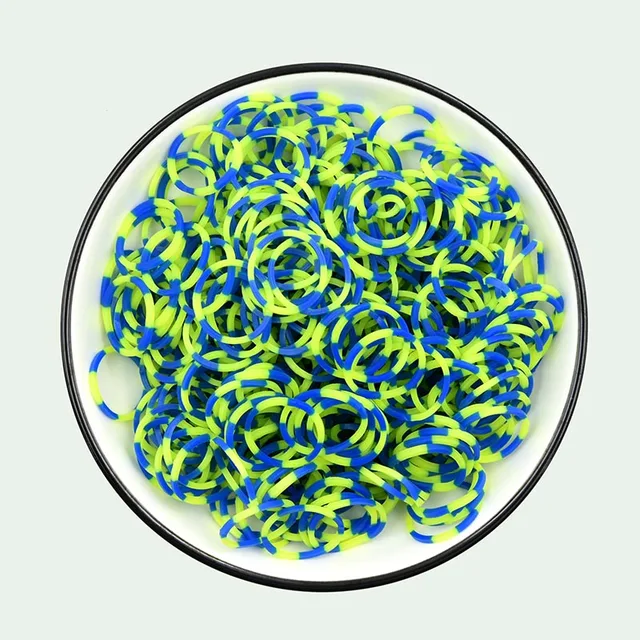 600 Pcs DIY Toys Rubber Loom Bands Set Kid Bracelet Silicone Rubber Bands Elastic Rainbow Weave Loom Bands Toy Children Goods 5