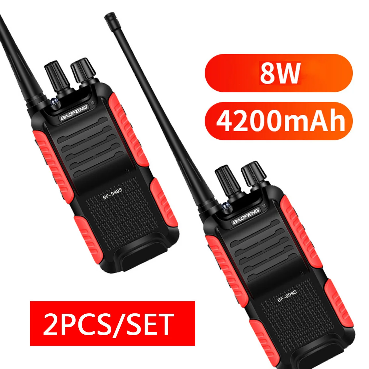 

UHF 400-470MHZ Portable Handheld Two Way Radio 4200mAh Battery