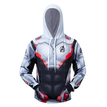 

Marvel Superhero End Game Quantum Realm Cosplay Costume 3D Printed Costume Premium Coat Hooded Sweatshirts Pullover Hoodies