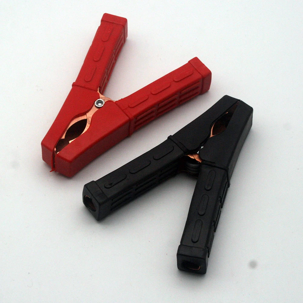 Alligator Clips Electric Test Clamp 2pcs 100A For Car Battery Chargers