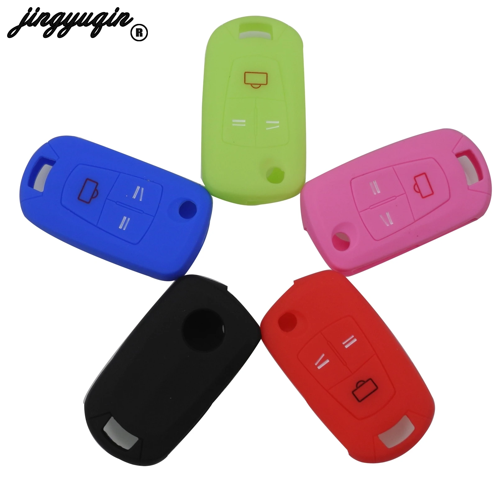 jingyuqin Silicone 3 Buttons Remote Car Key Case Cover Fob For Opel Astra H Corsa D Vectra C Zafira Styling Procted | Автомобили и