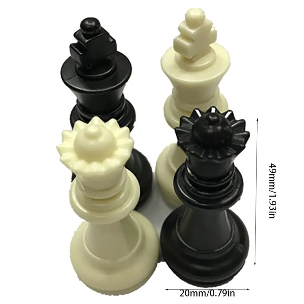 Средневековые Шахматы/пластиковые шахматные шахматы в комплекте, Международная Игра в слова, развлечения, черный и белый