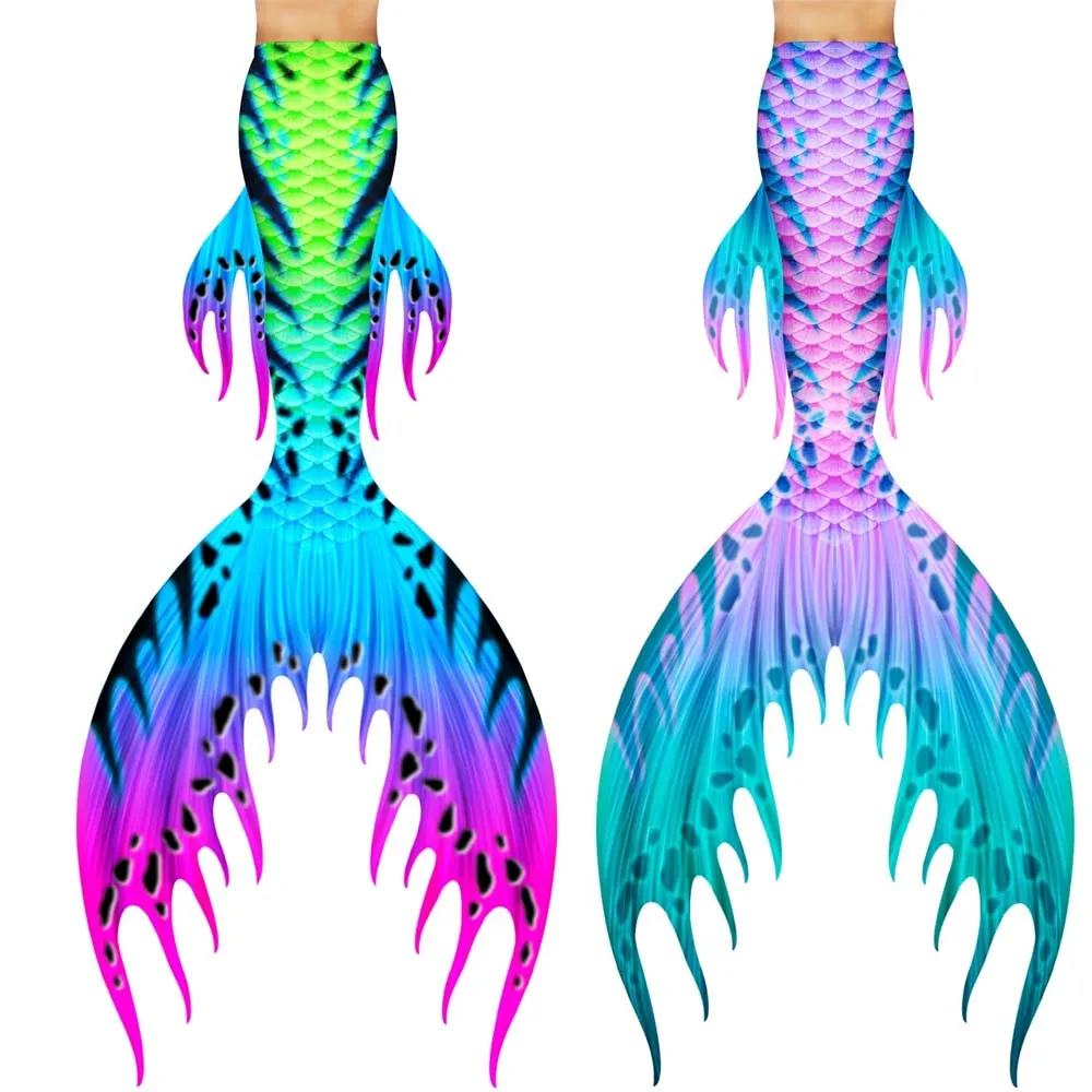 Customized-Girls-Kids-Children-Adult-Women-Men-Mermaid-Tail-with-Flipper-Fins-Summer-Vacation-Beach-Costumes