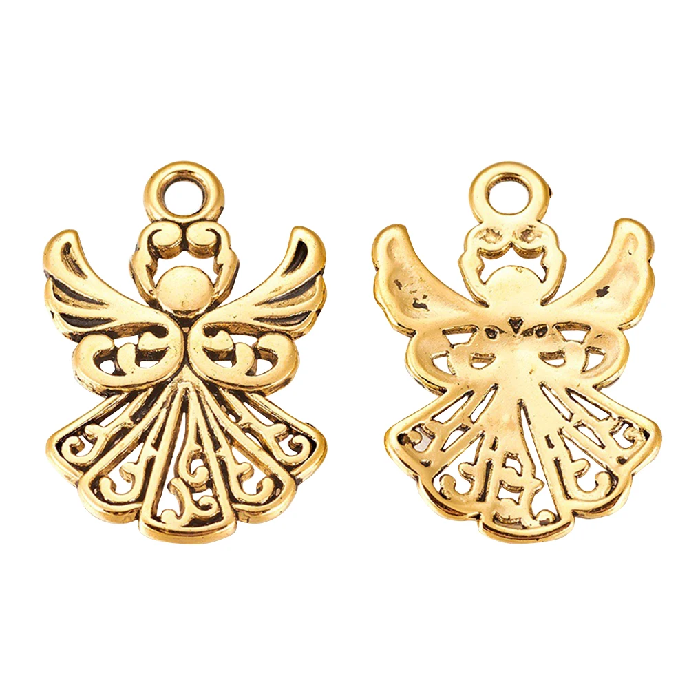 

Bracelet Necklace Gift Metal Charms Keychain Angel Pendant Accessories Vintage Alloy Craft Jewelry Making DIY Decorative
