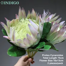 Индиго 50 шт. розовый Protea Cynaroides большой размер реальный на ощупь