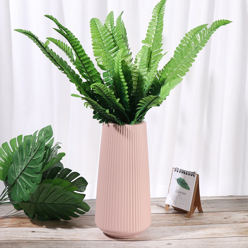Supplies Green Palm Fronds Artificial Plant Leaves Cycas Bushes Turtle Leaf 