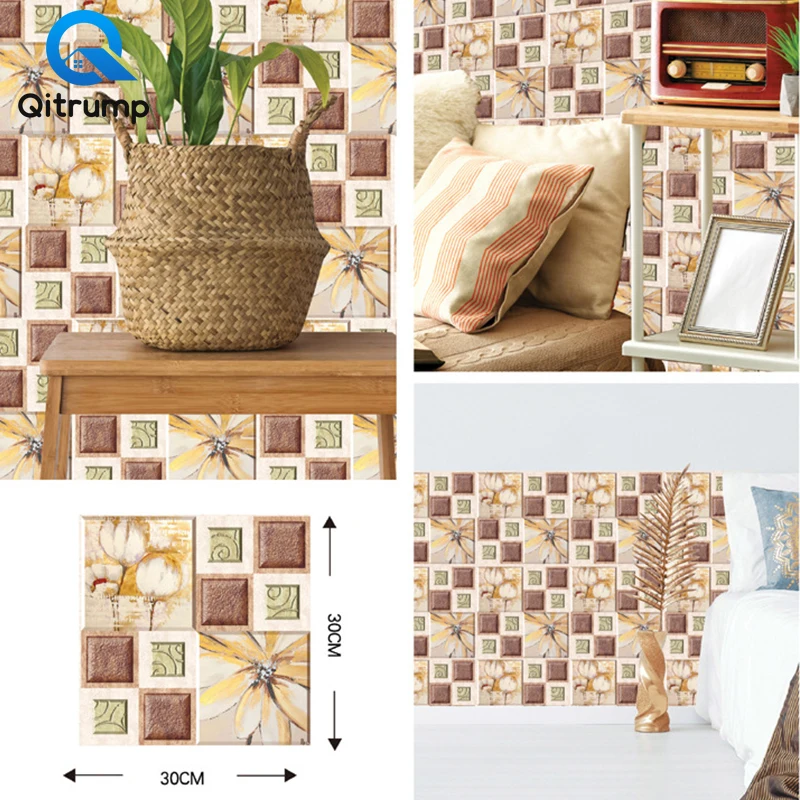 Cozy Creative 3D Wallpapers Home Decor Waterproof Vinyl Contact Paper