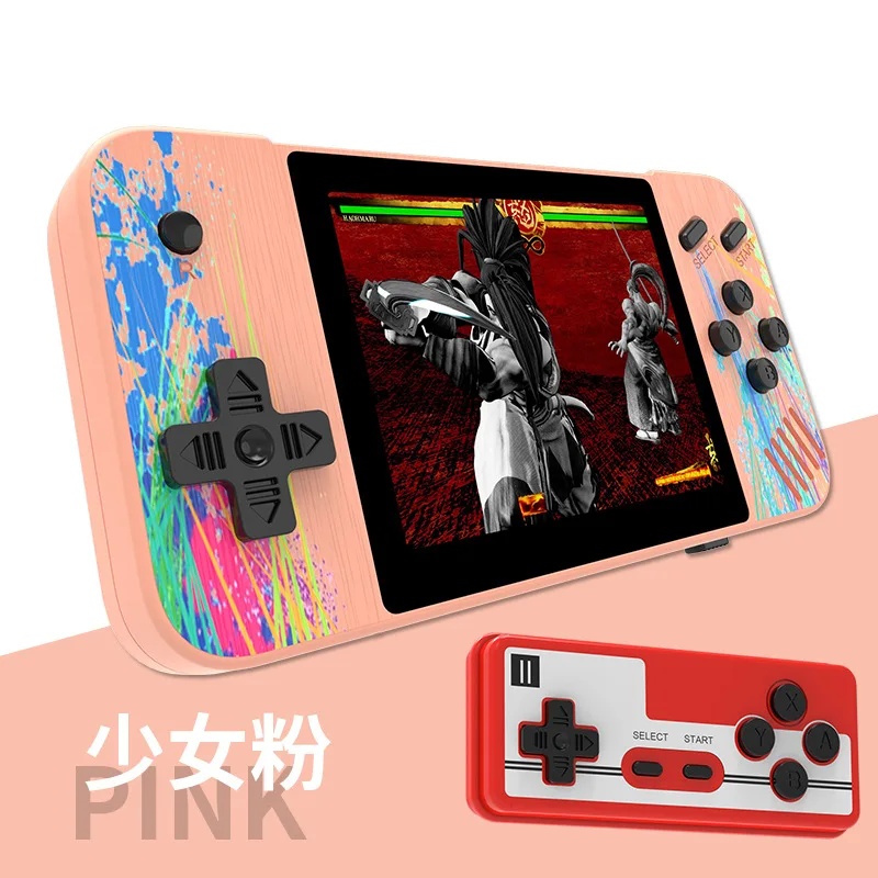 800 Retro Console Double Handheld Game Player Battery 3.0 Inch LCD Built-in 400 Video Games Gift for Kids Classic Videoconsolas 