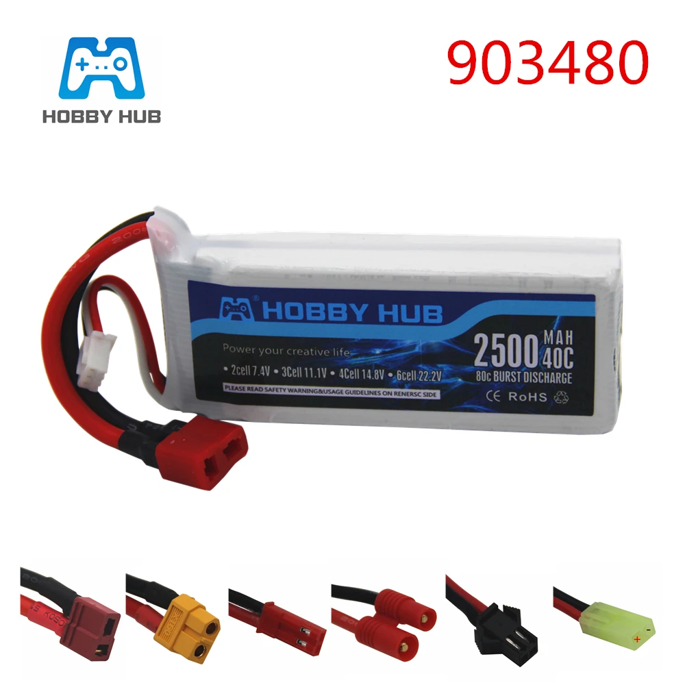 7,4 v 2500mAh 40c Lipo батарея для Syma X8C X8W X8G X8 12428 12423 RC Квадрокоптер автомобильные запчасти 7,4 V 903480 игрушки батарея