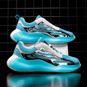 

Latest wear resistance breathable men shoes Thick bottom running shoes outdoor casual fashion shoes fitness training shoes 39-44