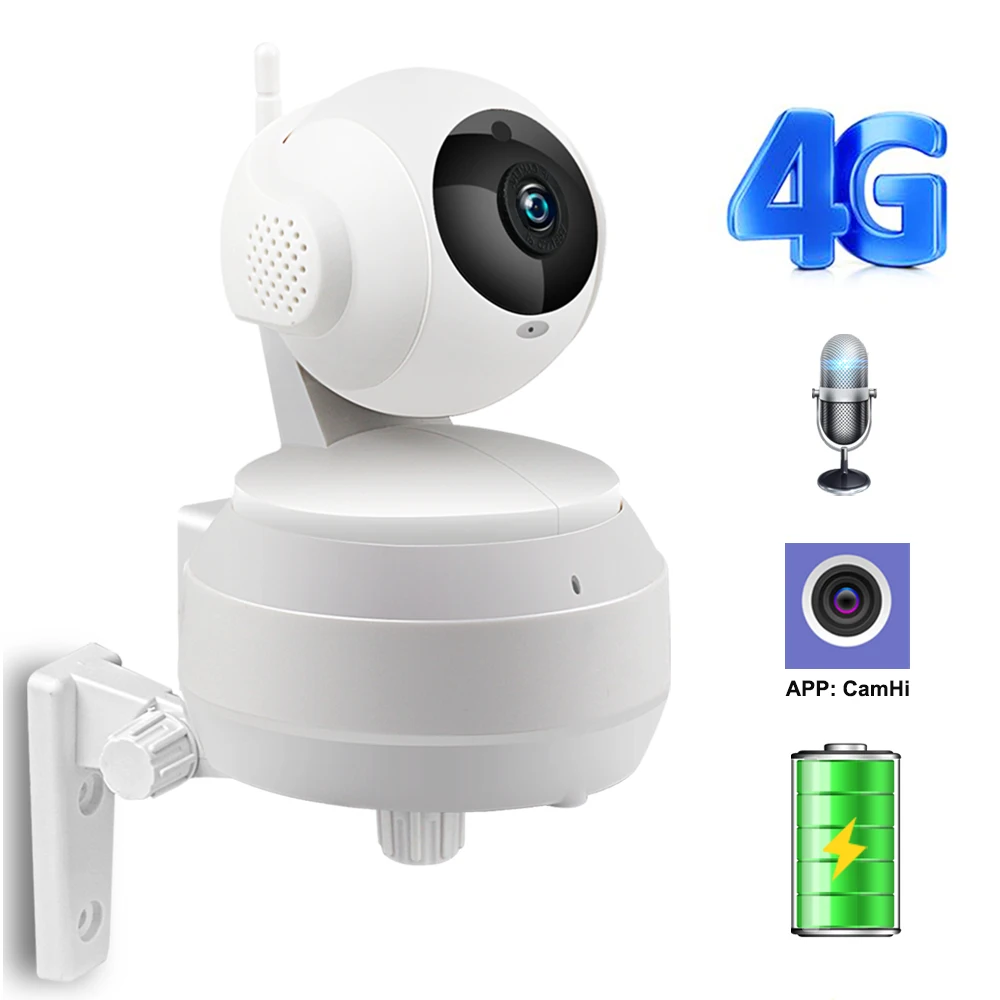 Sim Card 3g 4g Builtin Battery Ip Camera 720p 960p Hd Wireless Wifi