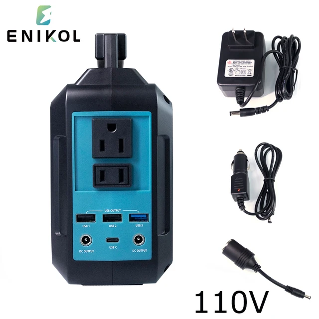 40000mAh Portable Solar Generator System Car Jump Starter 110V 220V Power Bank Station Home Outdoor Emergency Power Supply 148Wh 110V