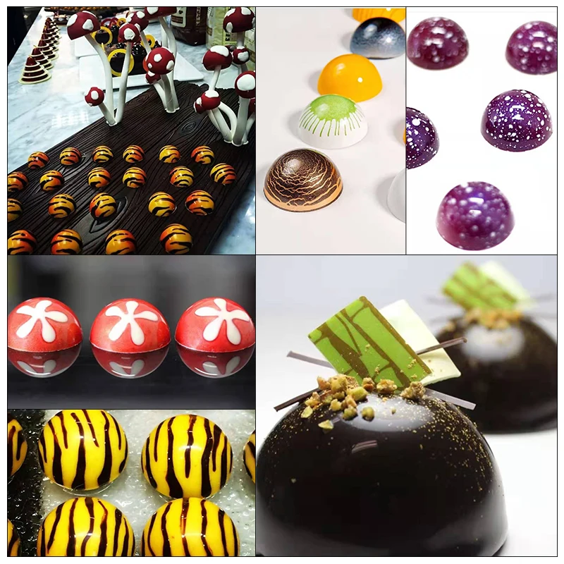 FAIS DU 24 Half Ball Chocolate Mould DIY Baking Molds For Sweets Chocolate Maker Mousse Candy Mold Baking Pastry Tool
