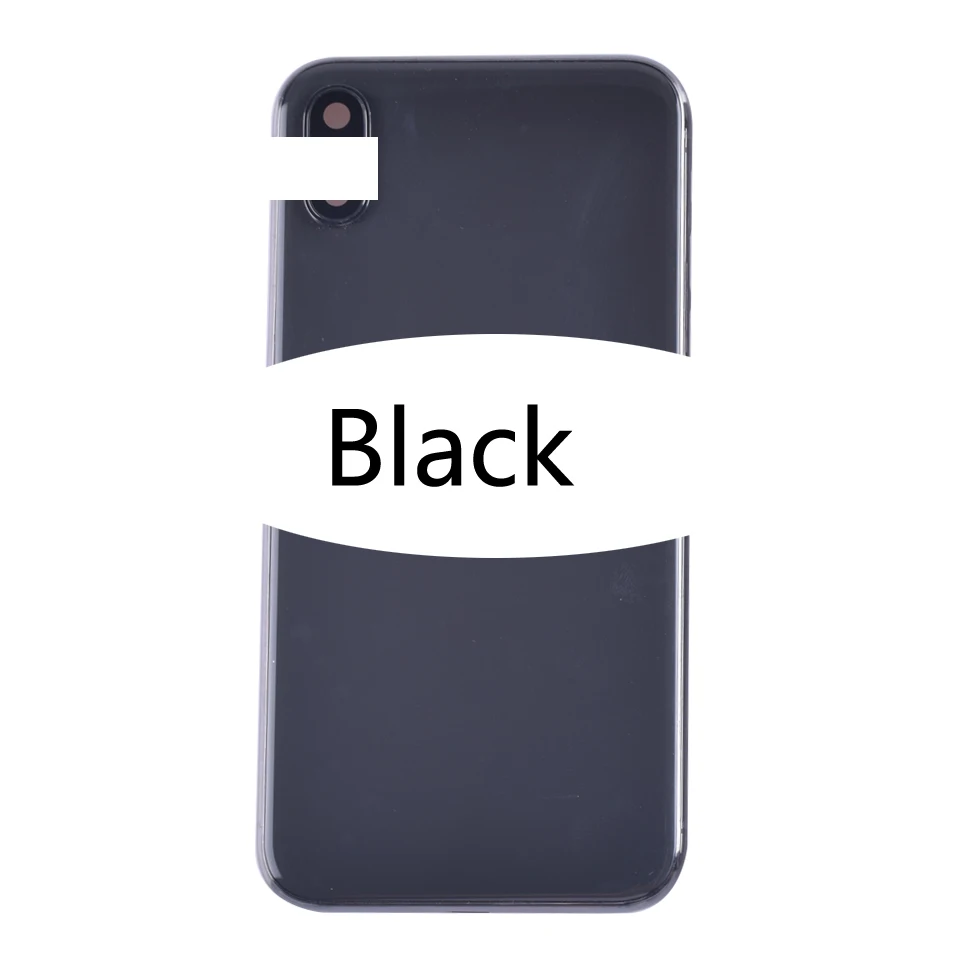 8Plus-Black 5," для iphone X задняя средняя рамка Шасси черный корпус крышка батареи для iphone X coque корпус - Цвет: 8Plus-Black