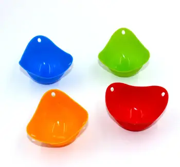 

4Pcs/lot Round Silicone Egg Poacher Poaching Pods Bowl Rings Cooker Kitchen Boiler Cuit Oeuf Dur Cooking Tools Pancake OK 0371