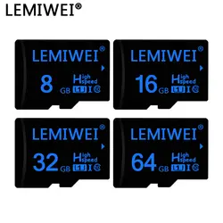 Lemewei 32 Гб карта памяти 64 ГБ флэш-карта темно-синий высокоскоростной TF карты класса 10 16 ГБ 8 ГБ UHS-1 карты для мобильного телефона