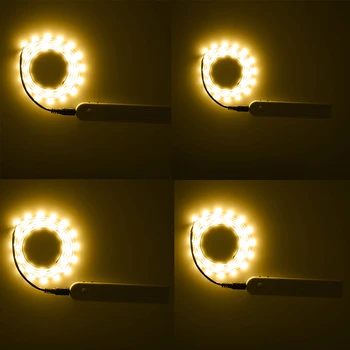 

1pc Flexible LED Strip Motion Sensor Bar Cabinet Light Closet Bed Wardrobe Light Battery Power 1m 2m 3m Sensor LED Lamp Tape