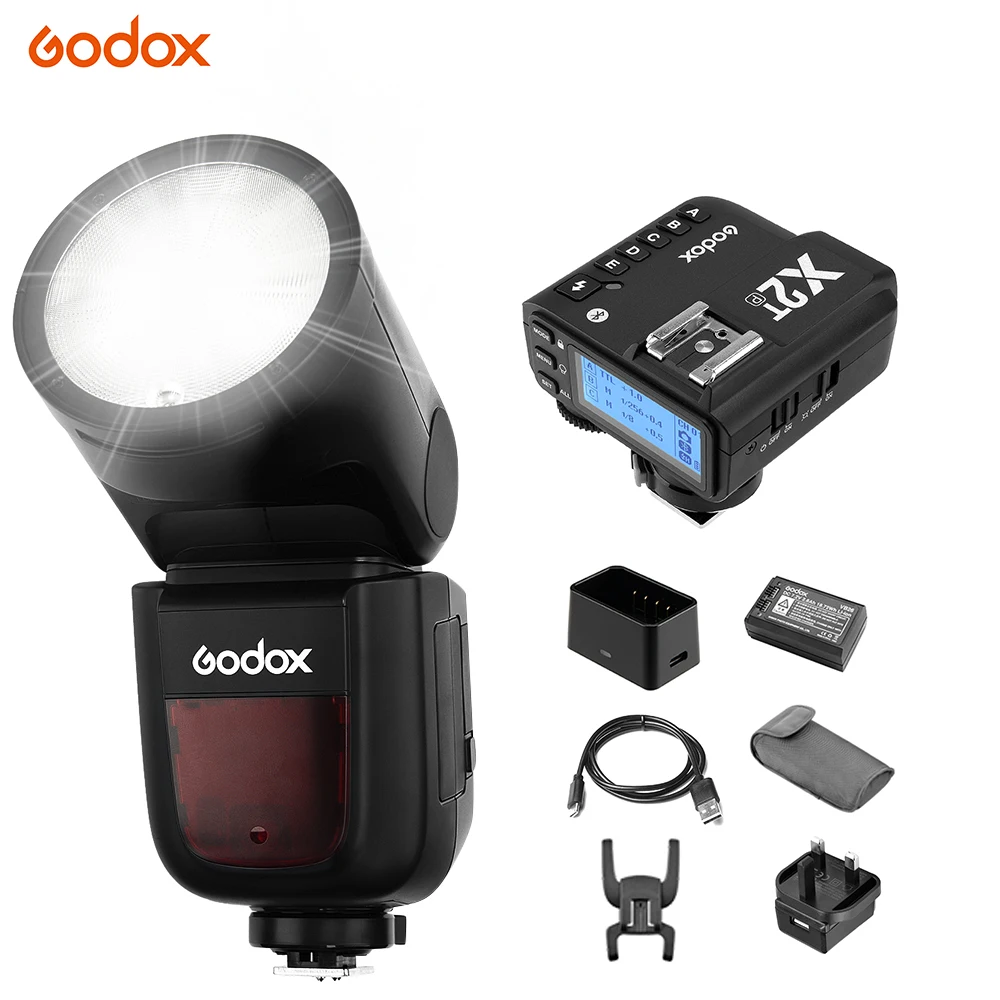 Godox V1P камера вспышка Speedlight круглая головка Вспышка Встроенная 2,4G Беспроводная X система с X2T-P ttl Беспроводная вспышка триггер