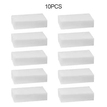 

100pcs/lot White Magic Sponge Cleaner Eraser Multi-functional Cleaner Melamine Sponge for Kitchen Bathroom Cleaning 100x60x15mm